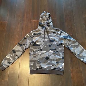 BLACK/GREY/WHITE camo NIKE CLUB hoodie